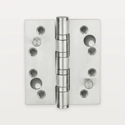 XH-A18 Stainless steel security (anti-pry) butt hinge with security studs, 4 ball bearings