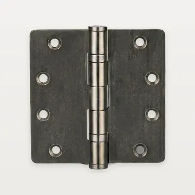 XH-A22 Stainless steel butt hinge, radius corners, 2 ball bearings