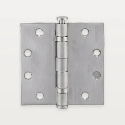 XH-A45 Stainless steel US-style butt hinge, 2 ball bearings, non-removable pin