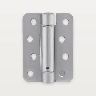 XH-A54 Stainless steel single-action spring hinge, radius corners
