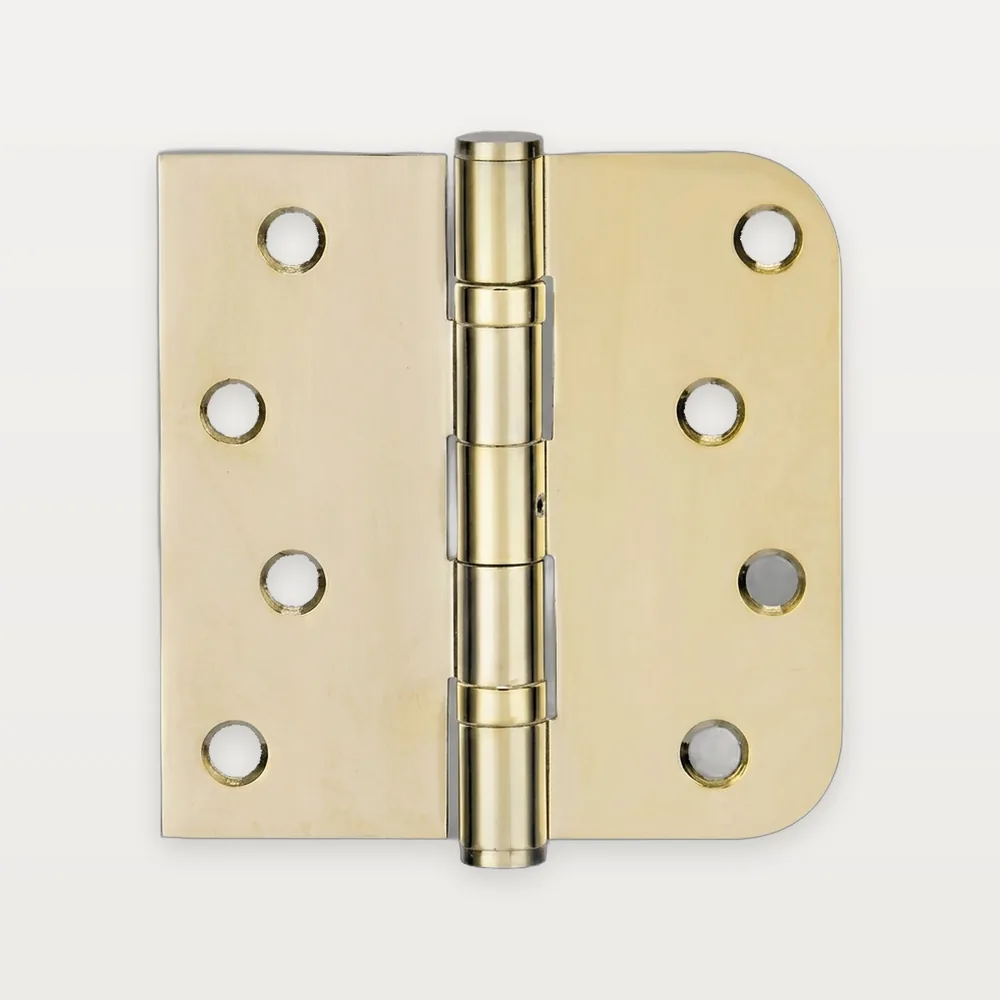 XH-C10 Brass butt hinge, one radius corner, 2 ball bearings