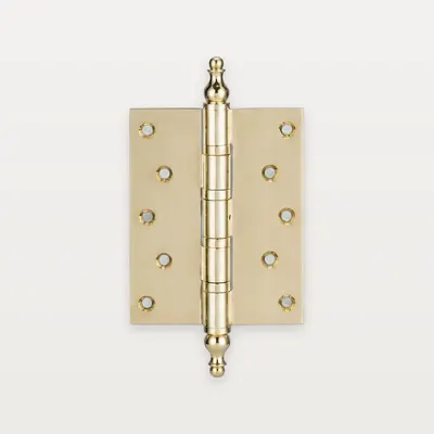 XH-C15 Brass decorative hinge with finials (PT1), 4 ball bearings