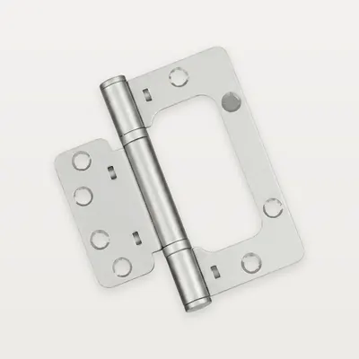 XH-R02 Iron flush / mortise-free (butterfly) hinge, 2 ball bearings