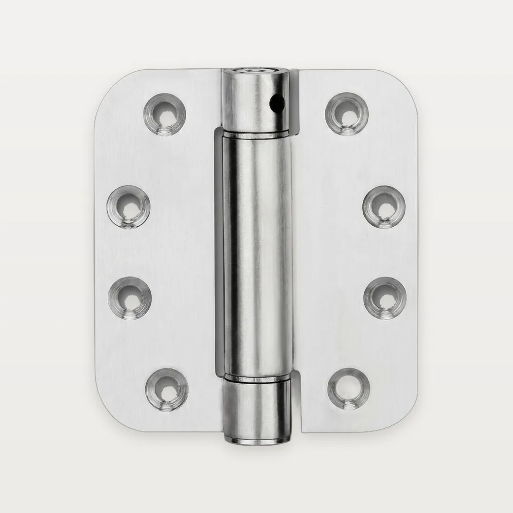 XH-R06 Iron single-action spring hinge, radius corners