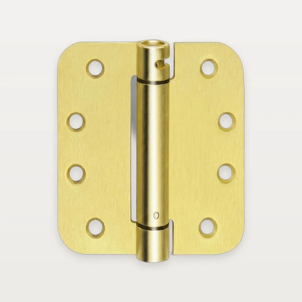 XH-R08 Iron single-action spring hinge, radius corners