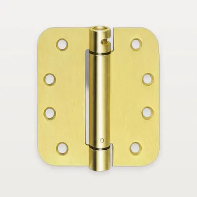 XH-R08 Iron single-action spring hinge, radius corners